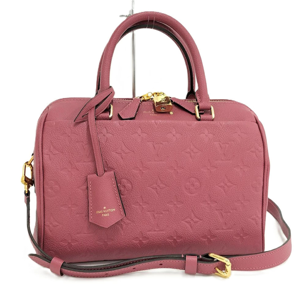 Louis Vuitton Speedy Bandouliere Monogram Empreinte Rose Pink